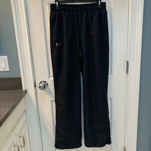 Under Armour Black Mesh Lined Track Pants Size Large
